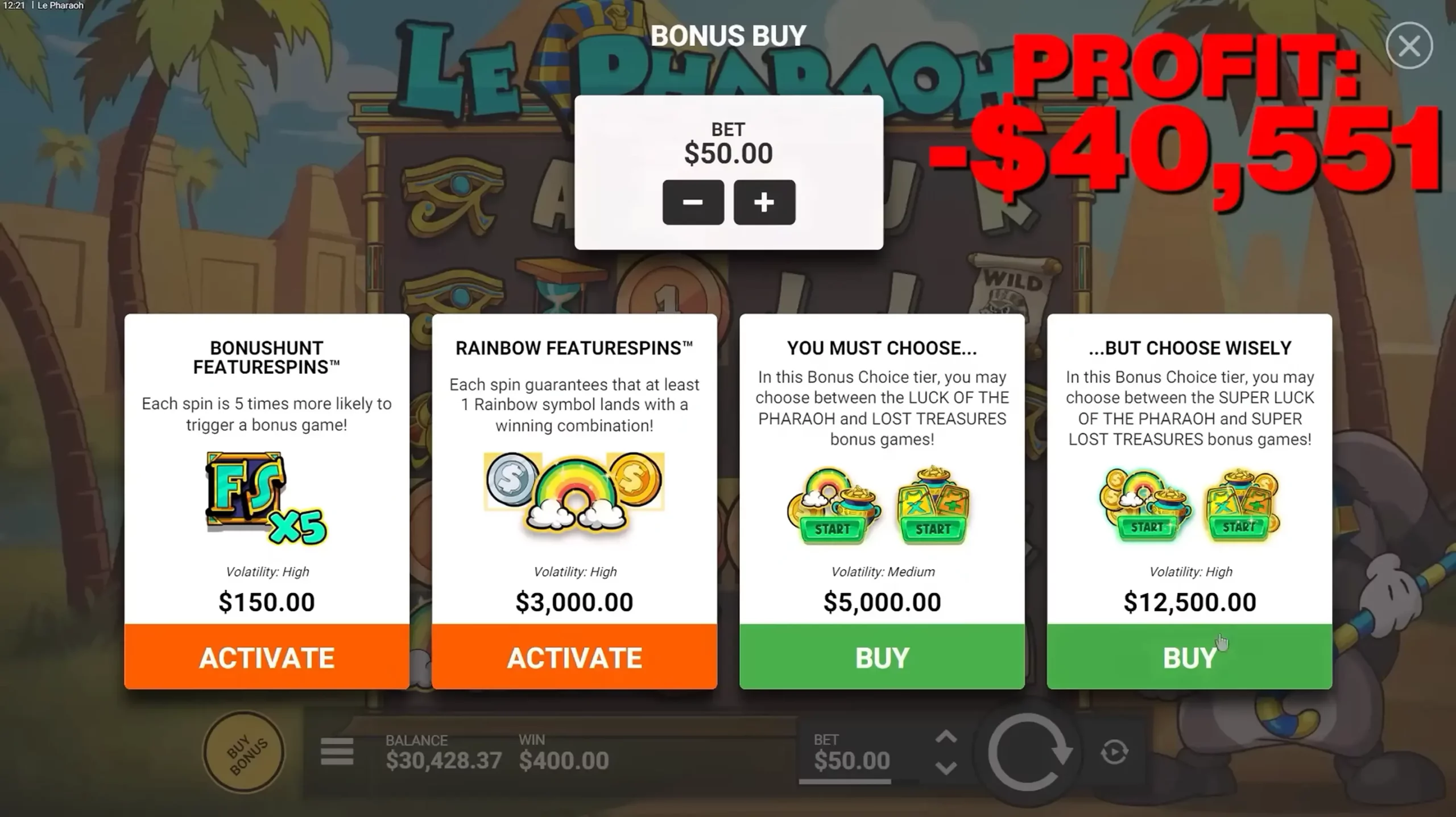 Le Pharaoh slot